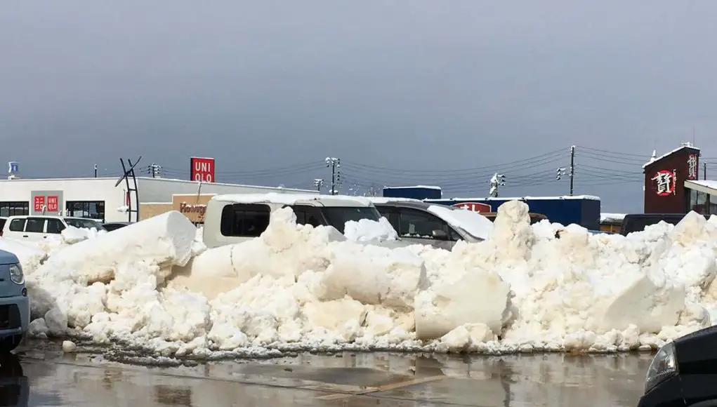 snow fort car