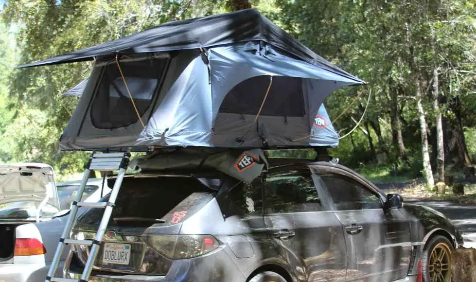Subaru WRX tent