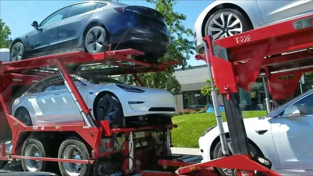 Tesla car carrier