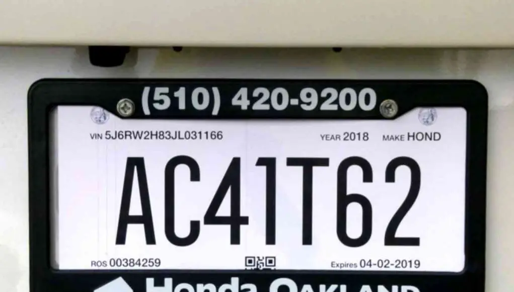 What Do The California Temporary Dealer License Plates Look Like Alt