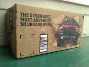 GM advertising on Amazon boxes