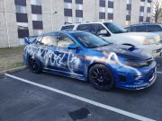 Subaru WRX spray paint