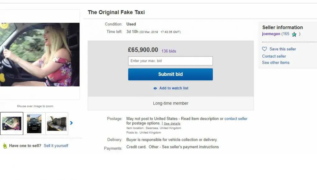 Fake Taxi eBay