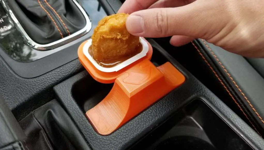 Dipping sauce car interior holder