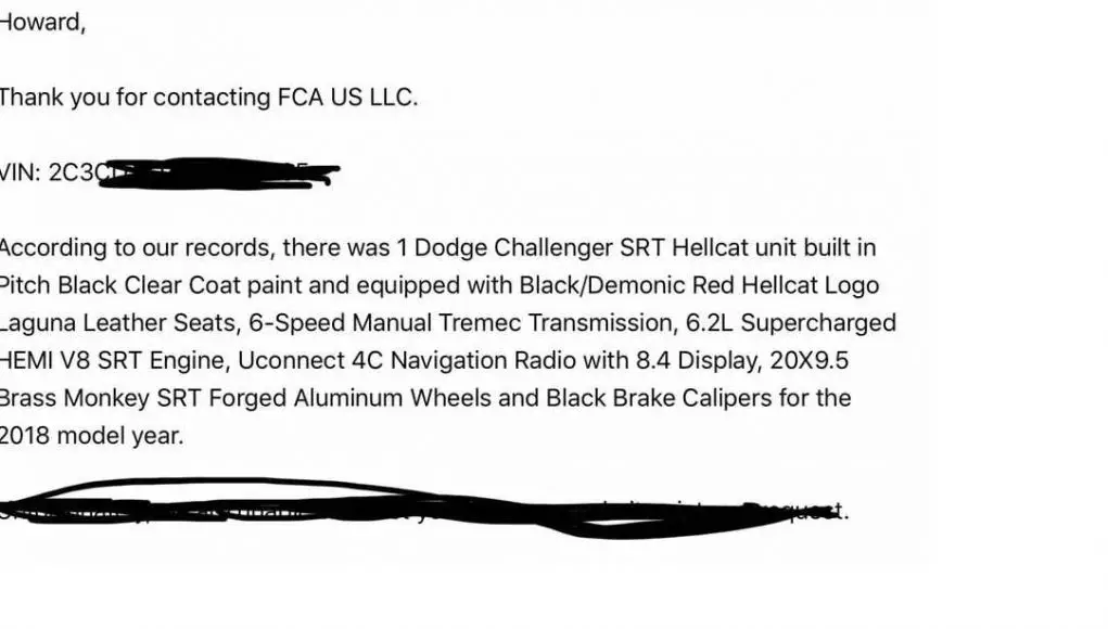 Dodge Customer Service Hellcat