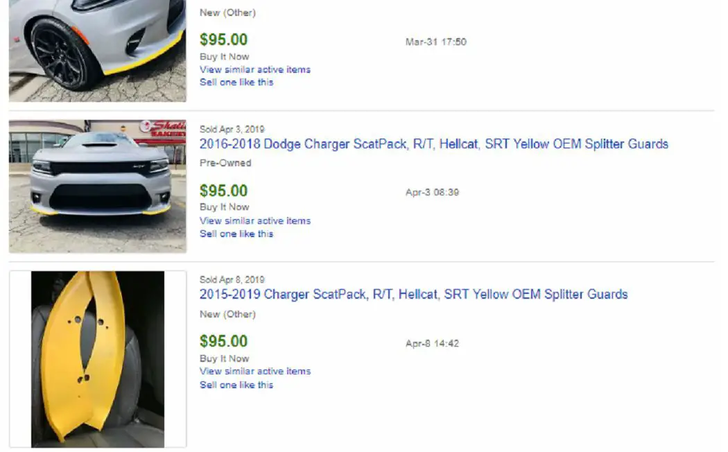 yellow splitter guards eBay