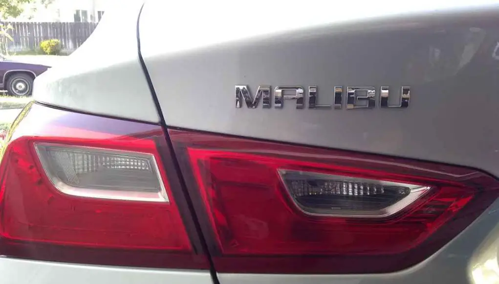 Malibu rear badge