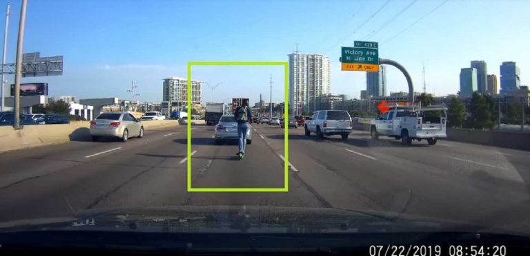 Lime Scooter freeway