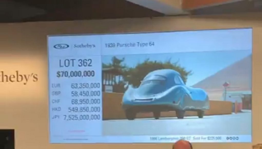 Porsche Type 64 auction fail