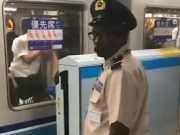 Black Man Railway Station Attendant Japan