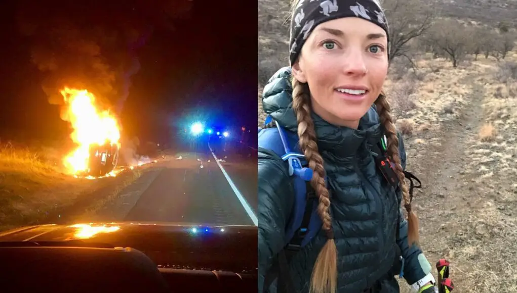 Ultra runner Candice Burt saves man from burning car