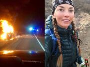 Ultra runner Candice Burt saves man from burning car