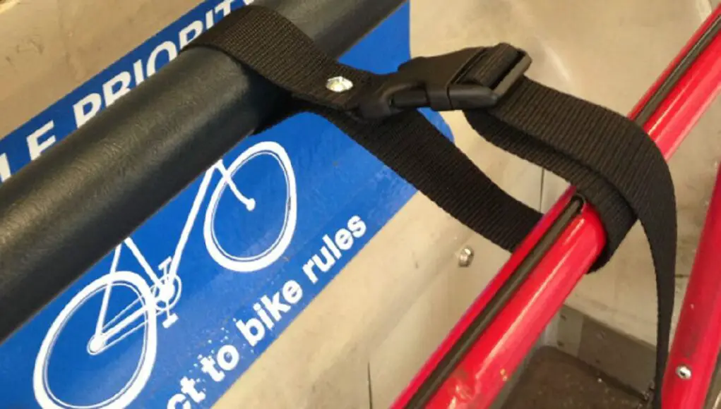 A Bike strap on BART