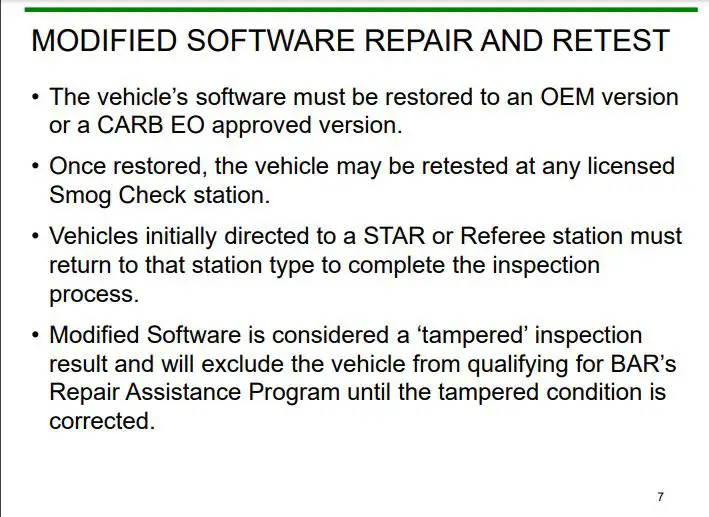 How California's BARapproved smog stations know you have a modified