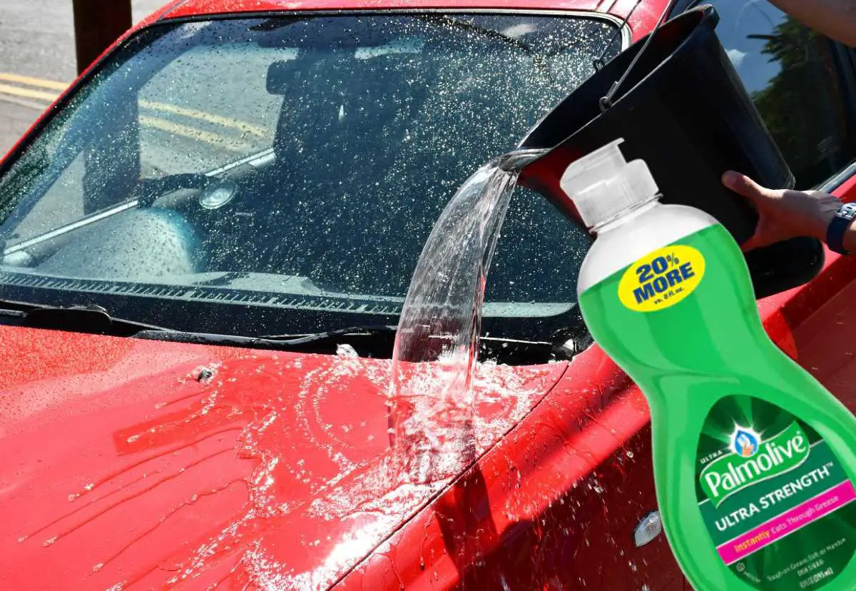 Can I wash my car with dish soap?