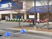 Veterans only parking at a Monroe North Carolina Lowes