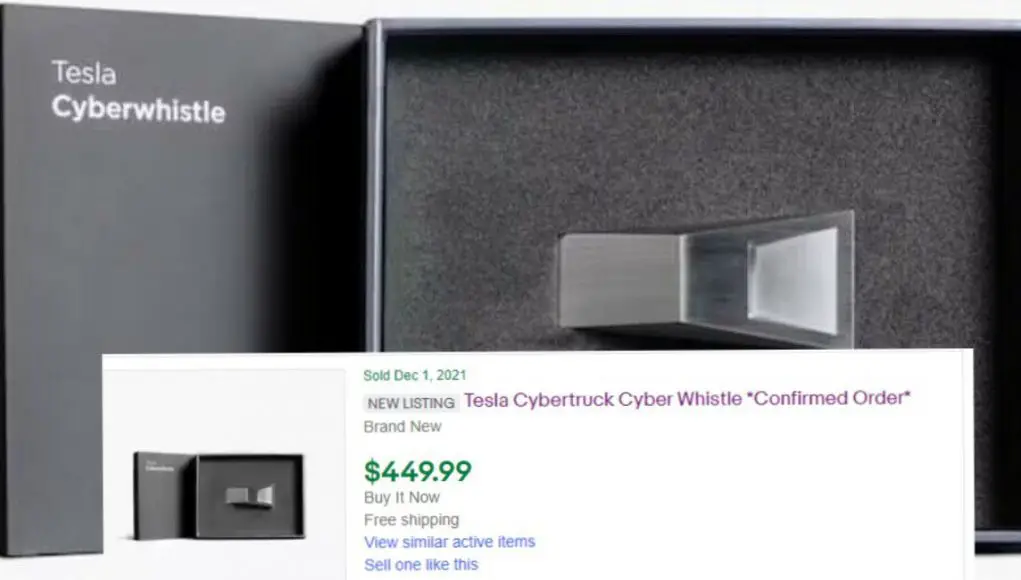 A screenshot of a winning sale for a Cyberwhistle pre-order