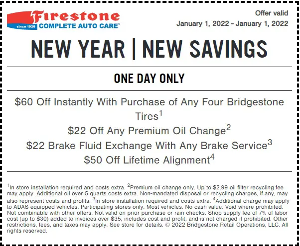 Firestone Lifetime Alignment Coupon 99 - wide 1