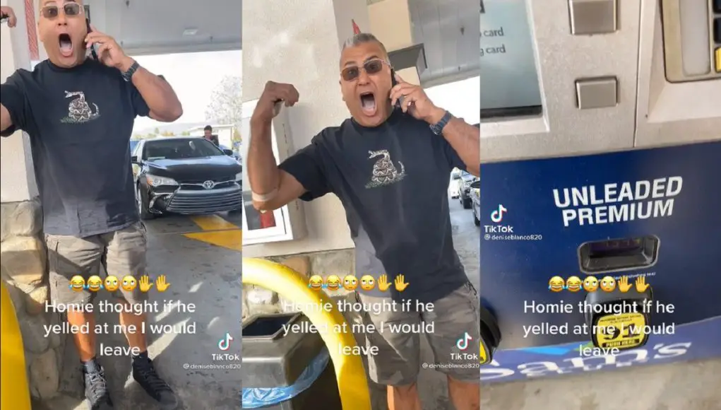 Man screams at woman at San Bernardino Sam's Club over gas pump