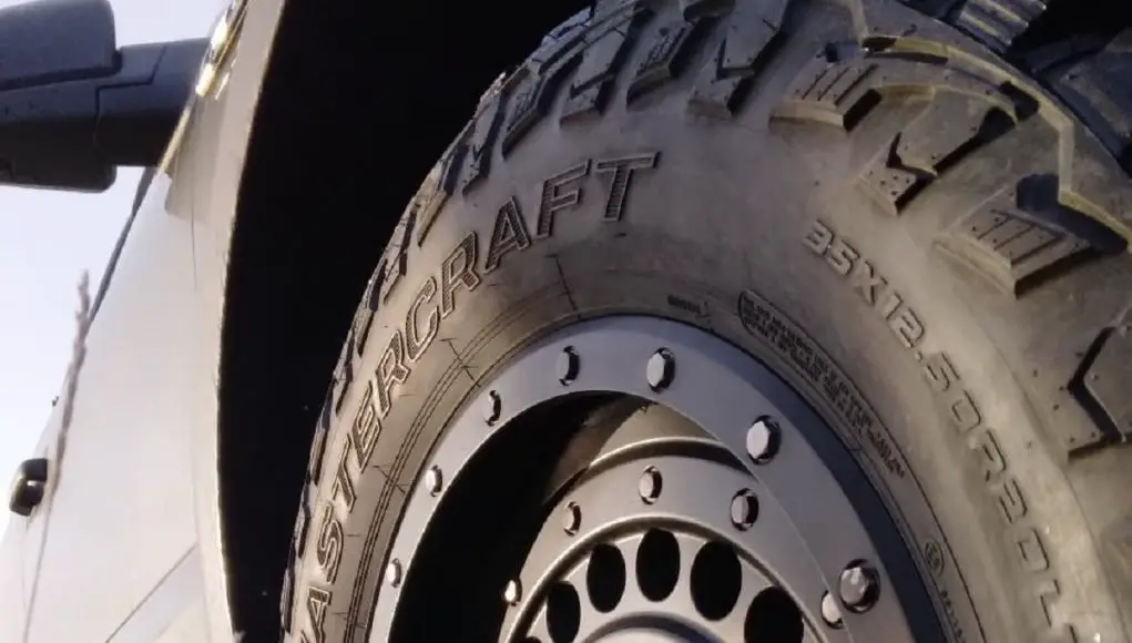 Mastercraft tires on a truck