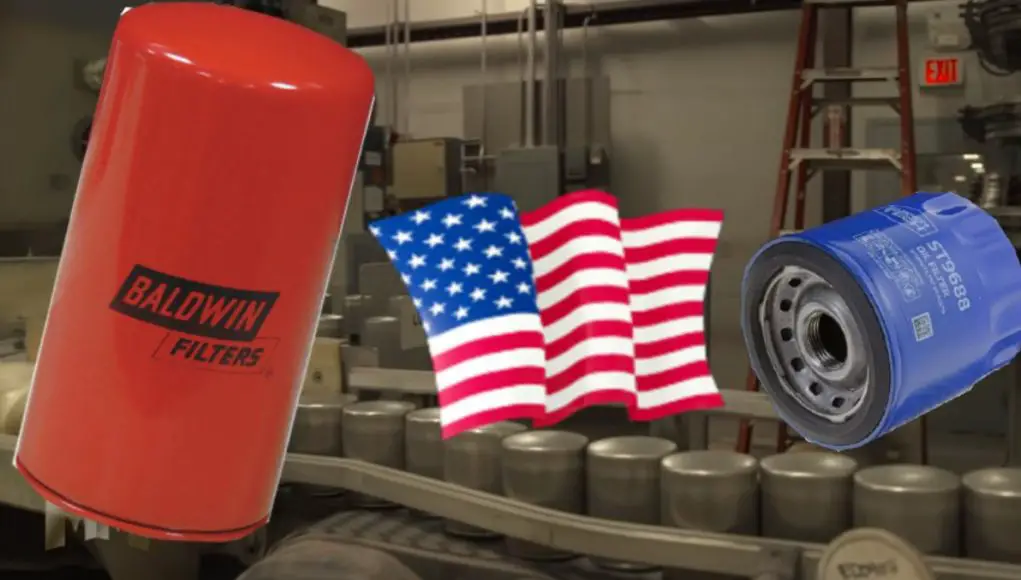 Baldwin and Supertech, two oil filters made in the USA