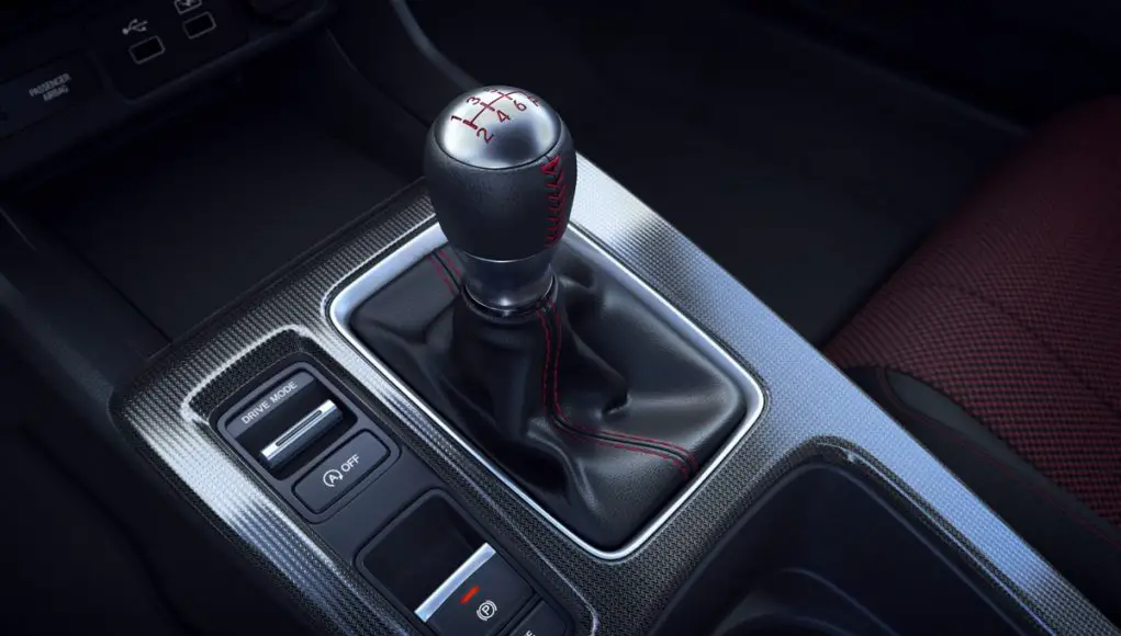 gear shift knob in 2022 Honda Civic Si