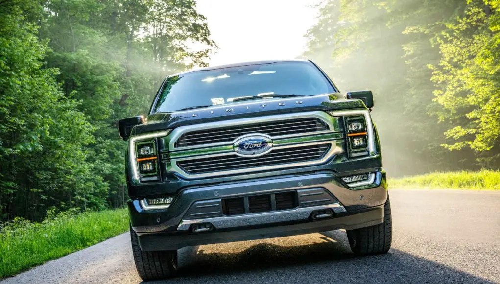 2022 F-150-C The front of a 2022 F-150 Limited