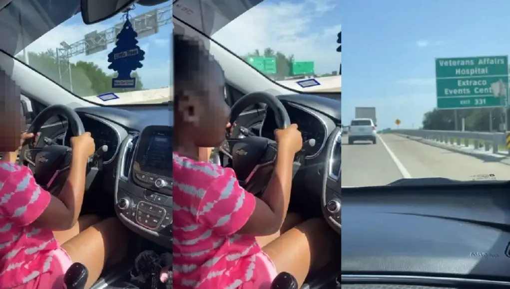 Texas Mom allegedly letting 7 year old daughter drive on Waco interstate