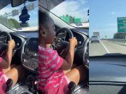 Texas Mom allegedly letting 7 year old daughter drive on Waco interstate