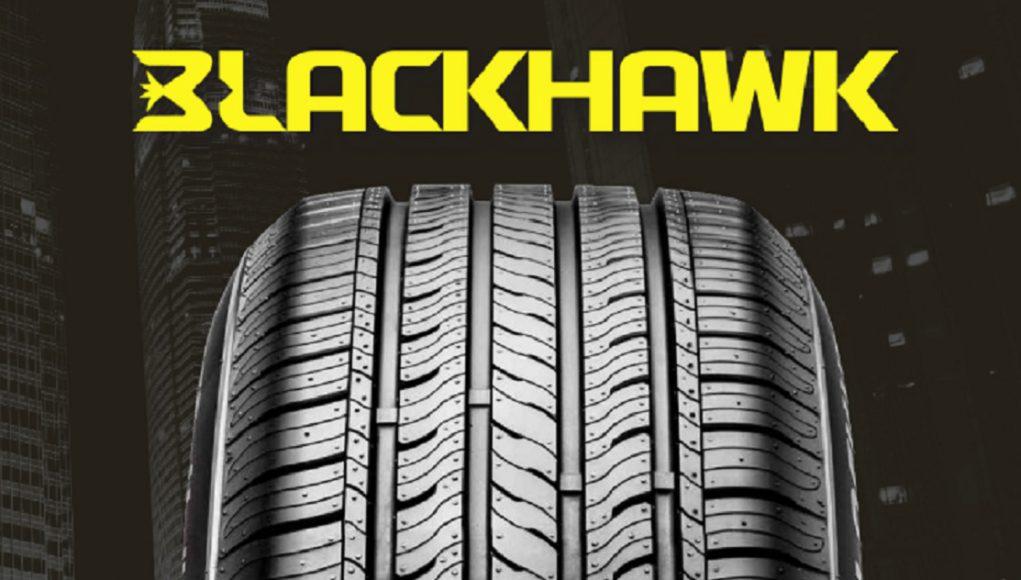 Blackhawk tires logo and the tread pattern for their H11 tires