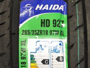 A tire label for Haida Tires
