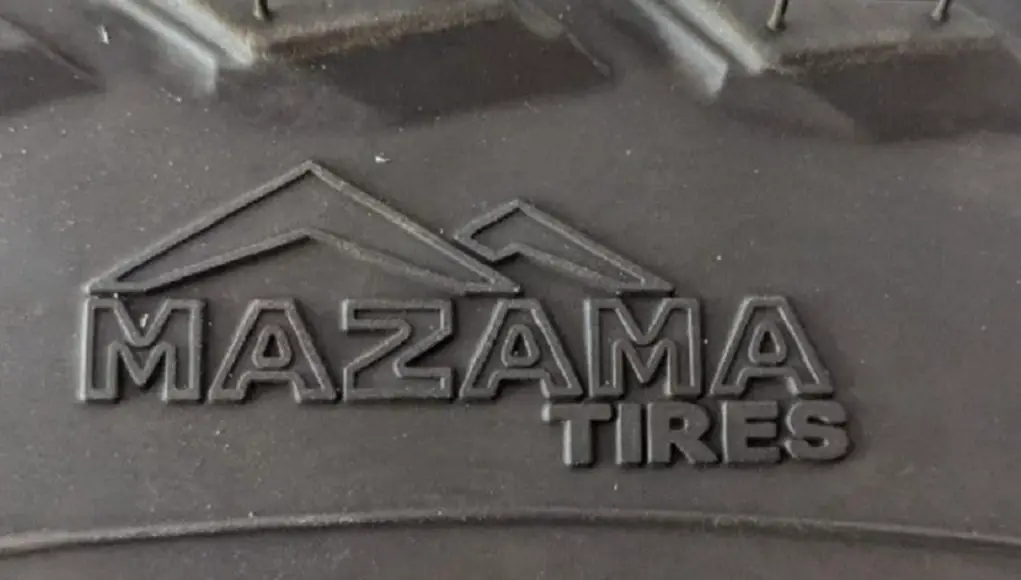 Mazama tire logo on a set of Mazama Reputations