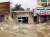 Military truck driving through UAE flash floods is breaking windows thanks to its wake