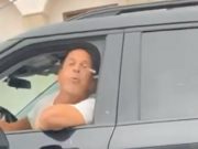 Road raging driver in San Clemente spitting on another driver's window