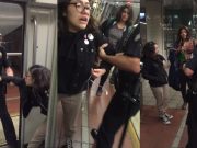 Bethany Nava removed from an LA Metro train by force