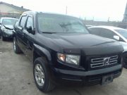 Honda Ridgeline photographed for an auction, brought in as a result of a Honda frame corrosion recall