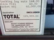 A window sticker for a 2023 Nissan Z Proto Spec showing a $60,000 markup