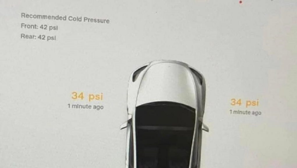 Tesla owner doesn't know adding air causes tire pressures to increase