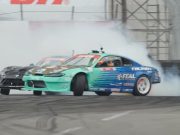 Falken Tire sponsored driver Odi Bakchis and his Nissan S15.