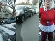 Woman in Rochester uses her own car to push neighbor's car into the middle of the street