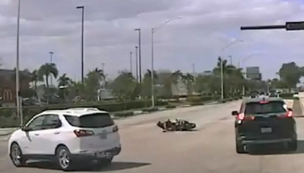 Driver in Fort Lauderdale fails to yield causing motorcyclist to skid out of control