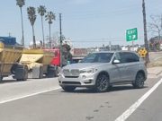 BMW driver enters the 101 going the wrong direction.