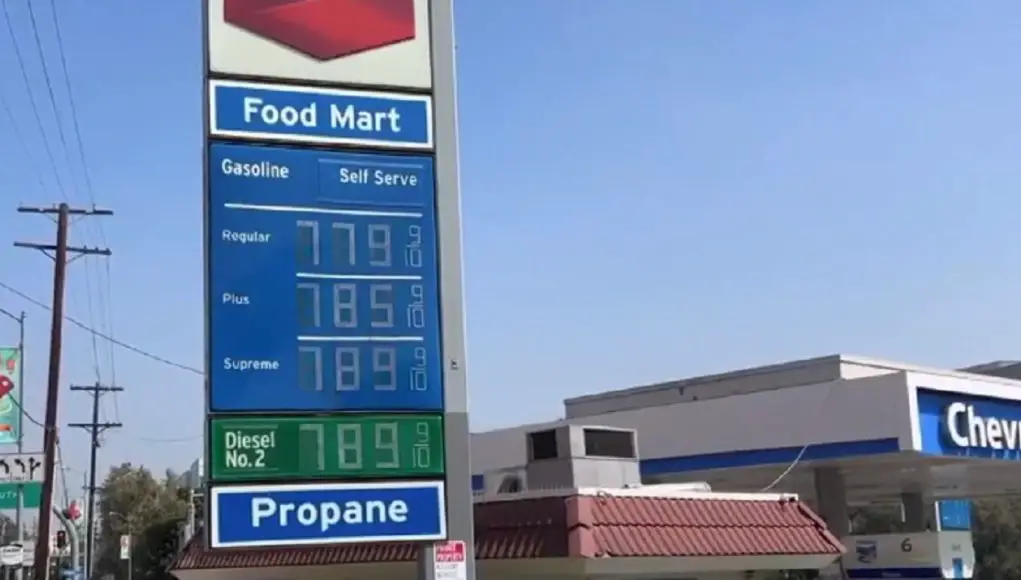 Gas Prices in LA reach to nearly $8