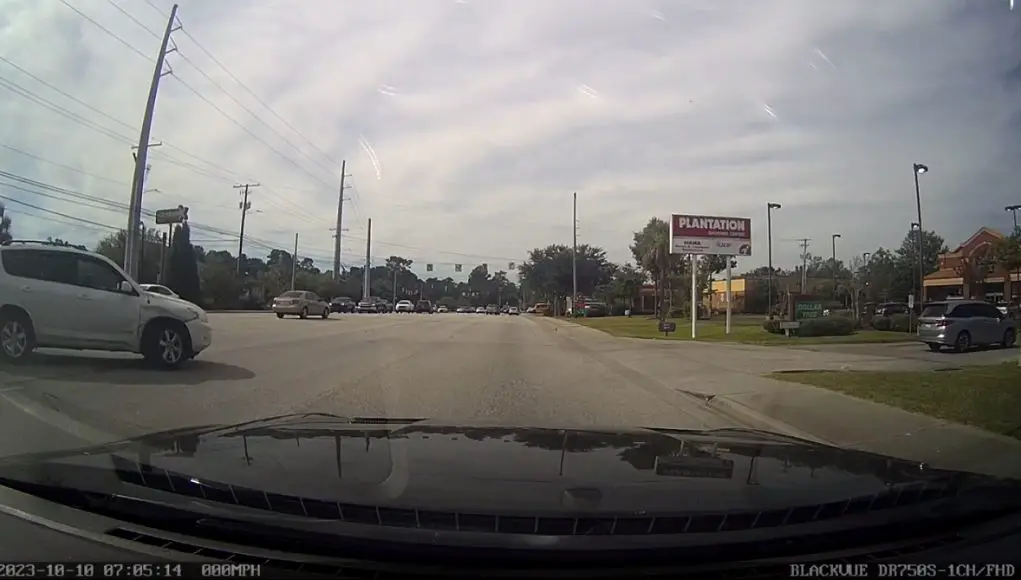 Eldery driver in South Carolina cuts across median an causes accident.