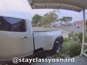 Frightening moment dually drives into Oxnard, CA home.