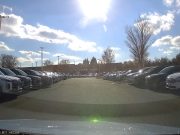 A dashcam view of the parking lot of Hyundai of Chantilly, VA