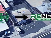 A screenshot of the satellite view of Renew Automotive Sales in Phoenix, AZ.
