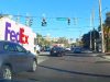 FedEx driver using suicide lane for 1/3 mile.