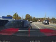 A driver in a BMW rear ends dash cam owner after trying to overtake on a side road.