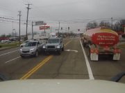 Jeep Wrangler in Youngstown overtakes on double yellow